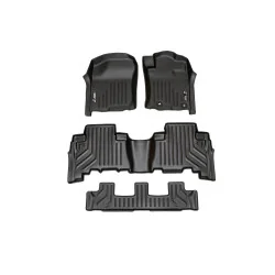 ROW 1, 2 & 3 ROW FLOOR MATS (TOYOTA PRADO 150 2015 ON) - MAXLINER